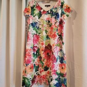 Multicolored Plus Size 16w Dress by Donna Ricco